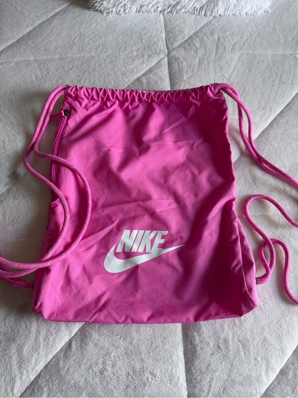 Nike Hot Pink Drawstring Gym Sack